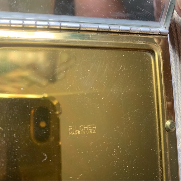 Vintage Mother of Pearl & Abalone Compact Unused - Picture 6 of 11